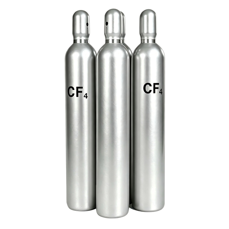High Purity Carbon Tetrafluoride (CF₄ / R14) Gas is used in semiconductor plasma etching, plasma cleaning, cryogenic refrigeration, electrical insulation, and fluorochemical synthesis High Purity Carbon Tetrafluoride (CF₄ / R14) Gas is used in semiconductor plasma etching, plasma cleaning, cryogenic refrigeration, electrical insulation, and fluorochemical synthesis